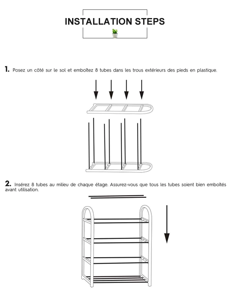 Non-Woven Fabric Household Multi-Layer Simple Folding Shoe Rack Organizer