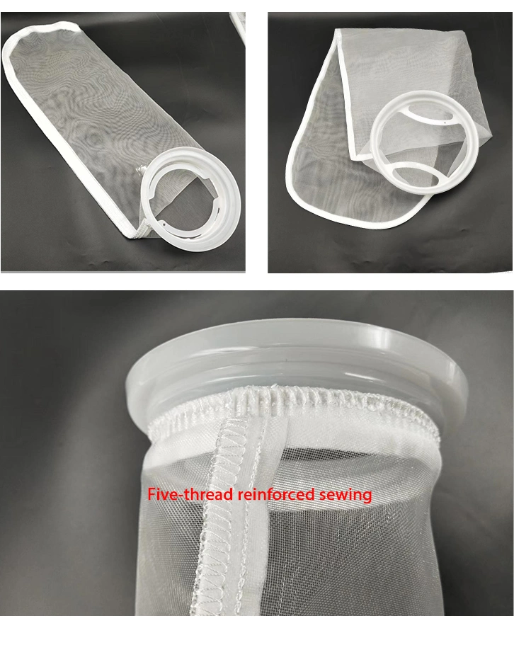 Custom Industrial Filter Socks Monofilament Nylon PE PP PTFE Swimming Pool Water Filtration Liquid Filter Bag