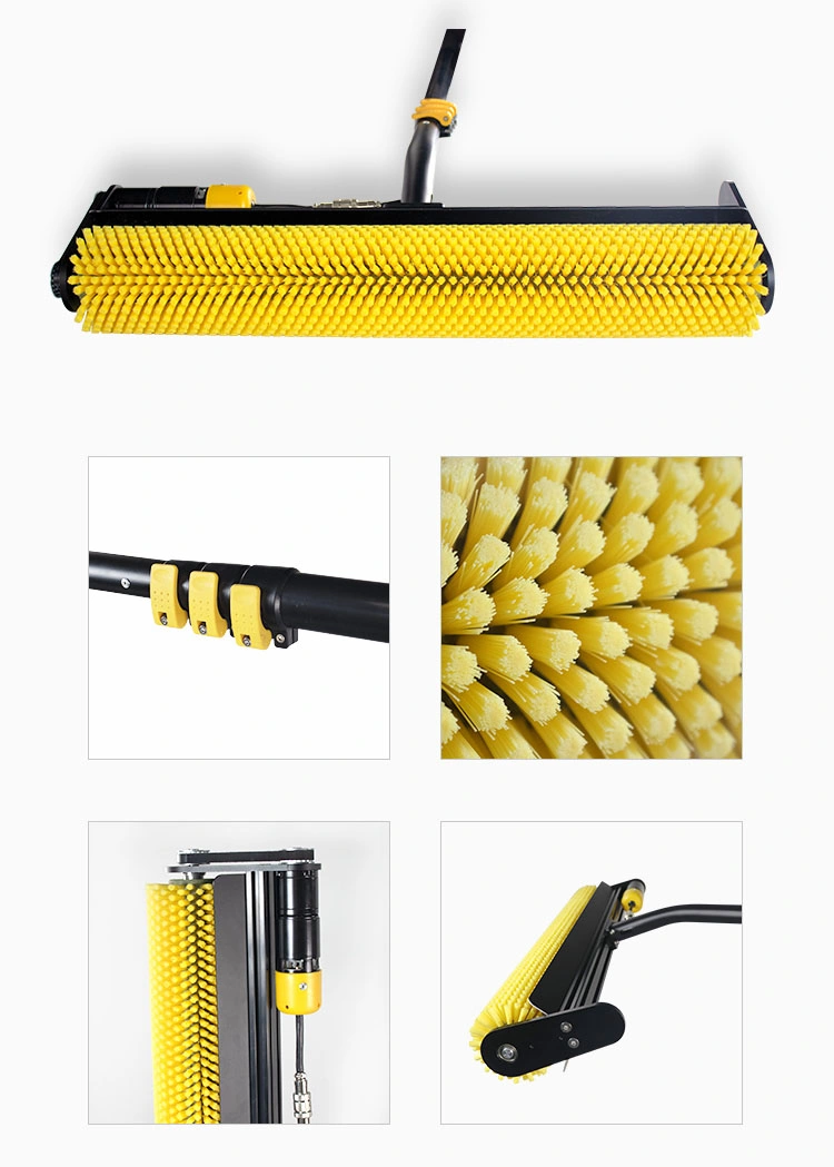 Hot Selling Solar Panel Cleaning Brush with Water Fed Telescopic Pole for Window Cleaning