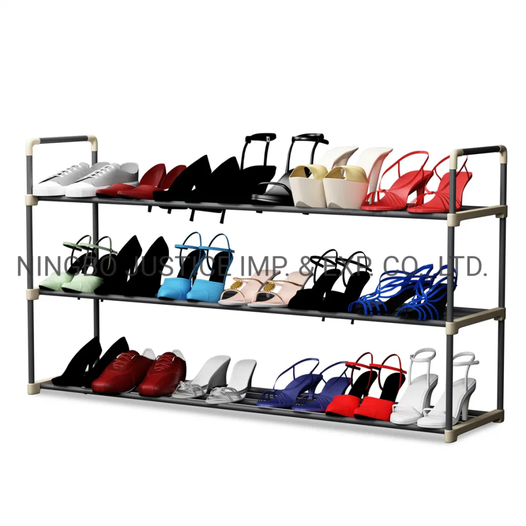 Shoe Rack with 3 Shelves, 3-Tier Shoes Organizer, Saving Storage Space