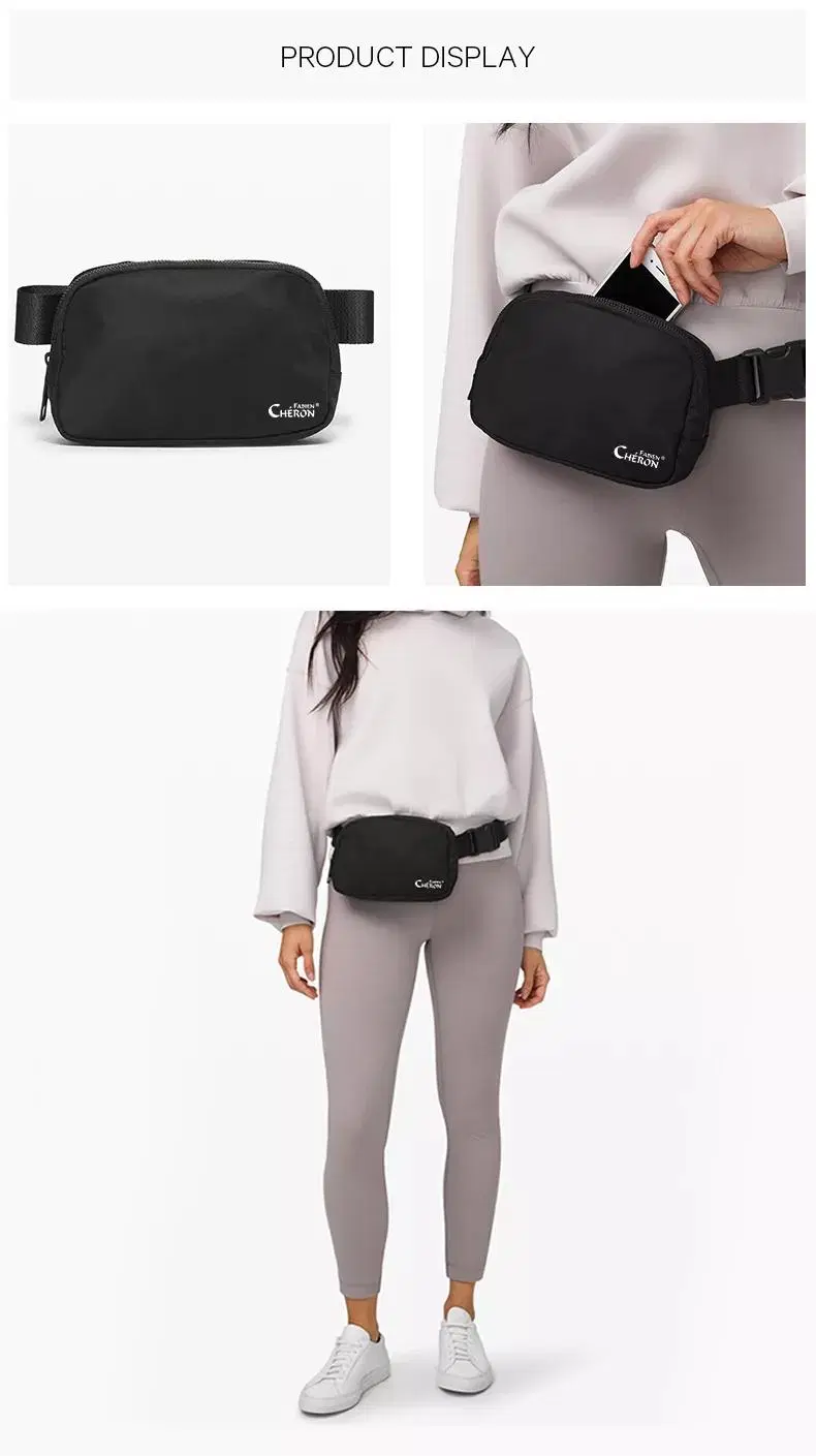 Custom Logo Sport Lulu Nylon Everywhere Customizable Fanny Packs Waist Belt Bags for Men