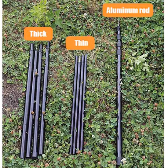 Wholesale Beach Canopy Awning Sunshade Beach Tent Oxford Fabric Aluminum Poles Sun Shelte