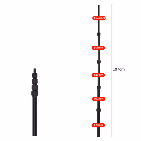 High Quality Color Customized Length Extendable Telescopic Pole