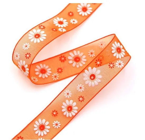 Customized Logo Printing Curling Gift Packing Rib Christmas Printed Retail Velvet Hat Tape for Sandal Shoes, Wrapping, Garment Accessories (HR7080)