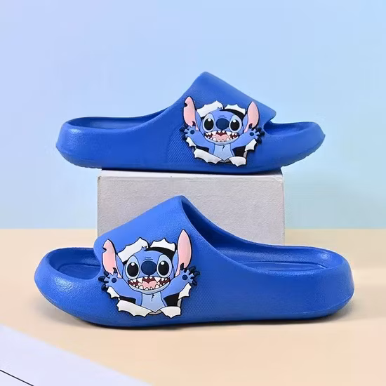 High Quality Soft Comfy Cartoon Nonslip Flat Bathroom Slide Slippers for Kids