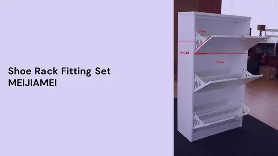 White Shoe Rack Fittings in Plastic in Three Layers of Shoe Boys