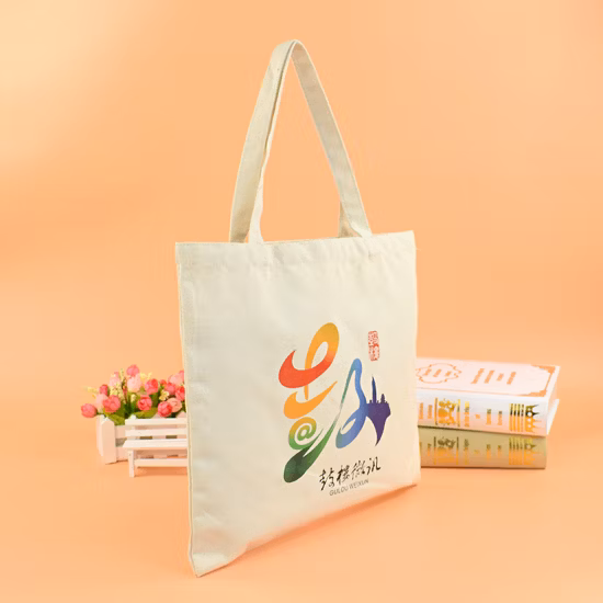 Custom Logo Cotton Shopper Bag, Cotton Shopping Bag, Canvas Tote Bag, Supermarket Grocery Carry Bag, Fashion Handbag for Promotional Gifts Sets for School